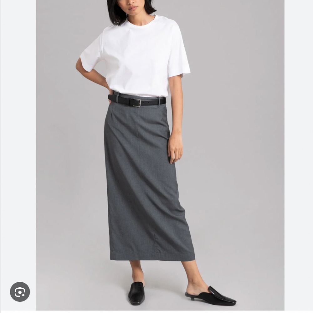 The Frankie shop Eli Gray Maxi Skirt